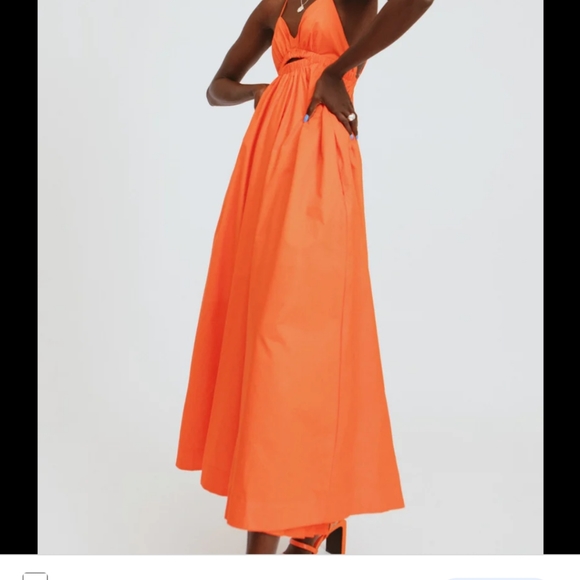 Chiara Maxi Dress Tomato - Small - Picture 4 of 5